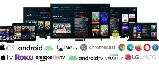 Best IPTV Ireland channel list on TV screen